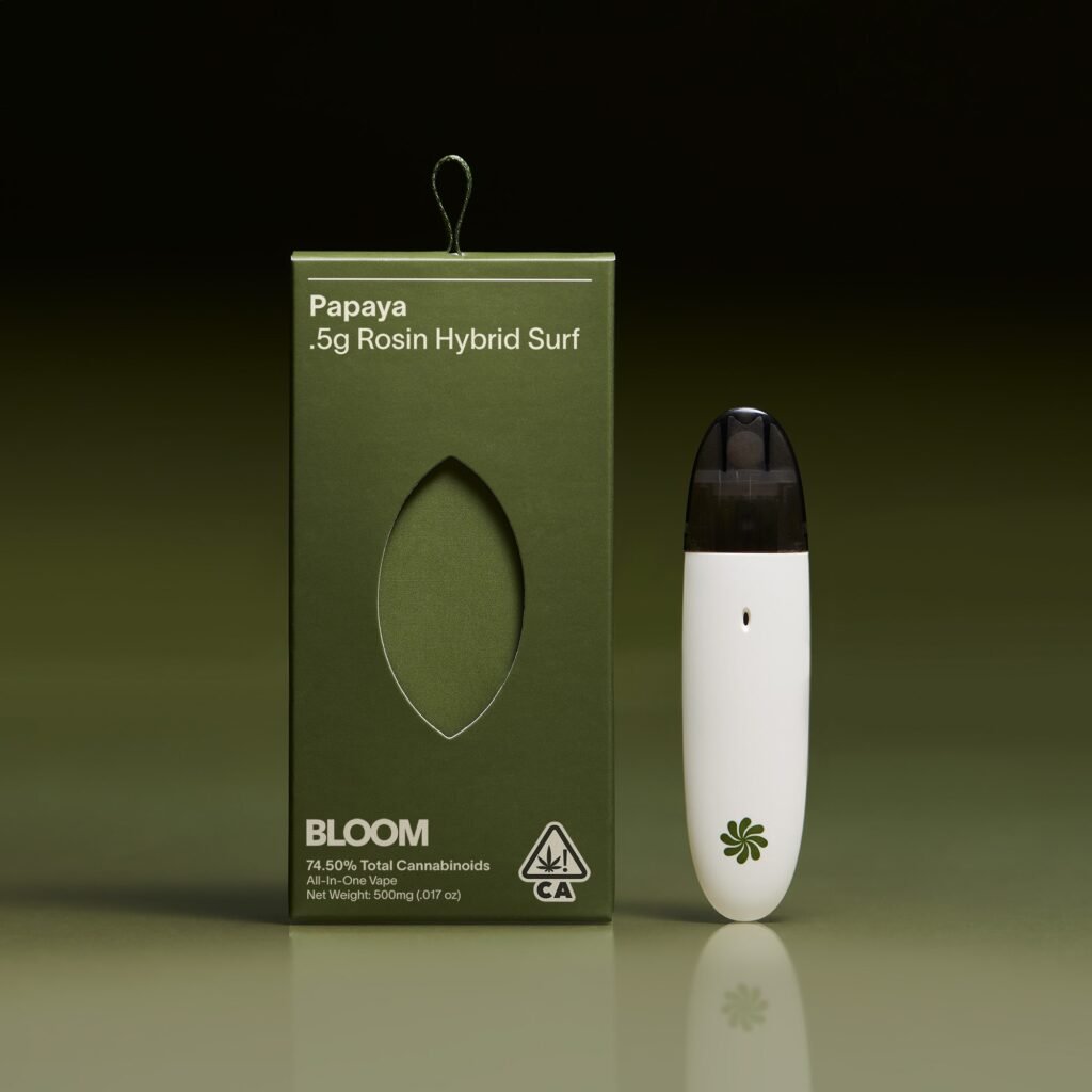 BLOOM Live Rosin Papaya cannabis vape