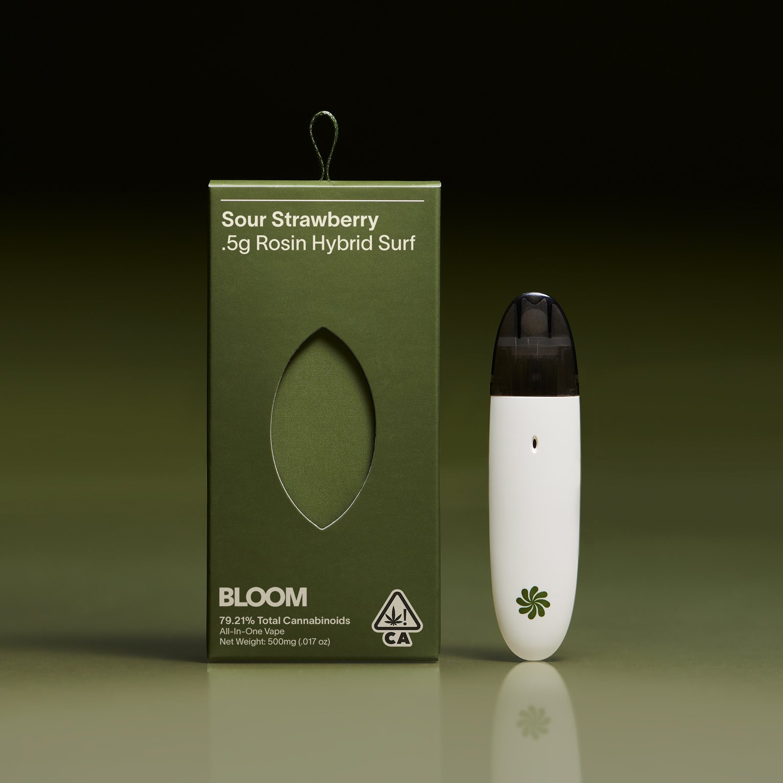BLOOM Live Rosin Sour Strawberry cannabis vape
